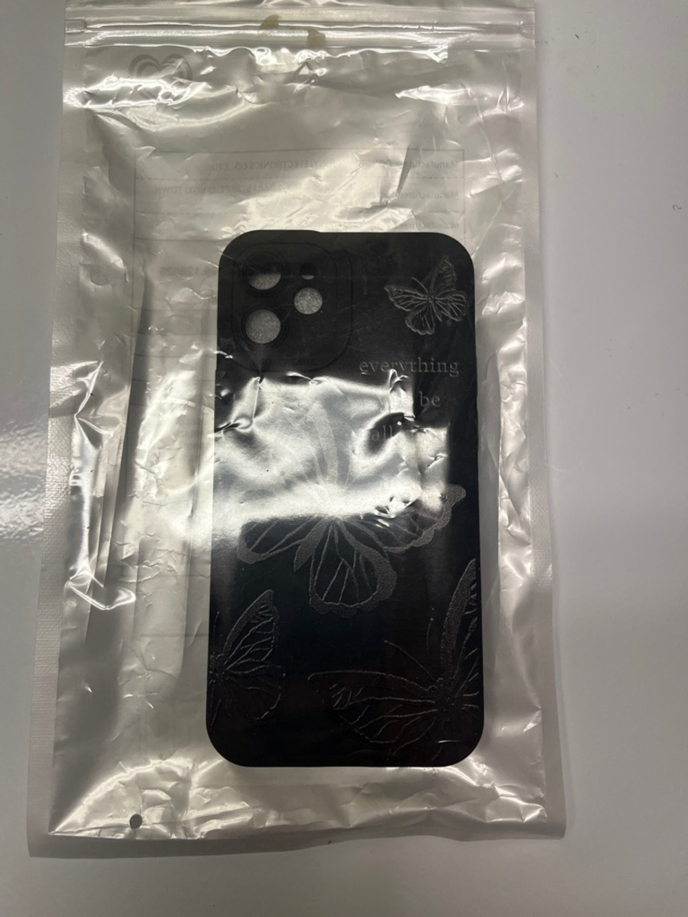 Black Butterfly Phone Case - Compatible Cell Phone Accessory